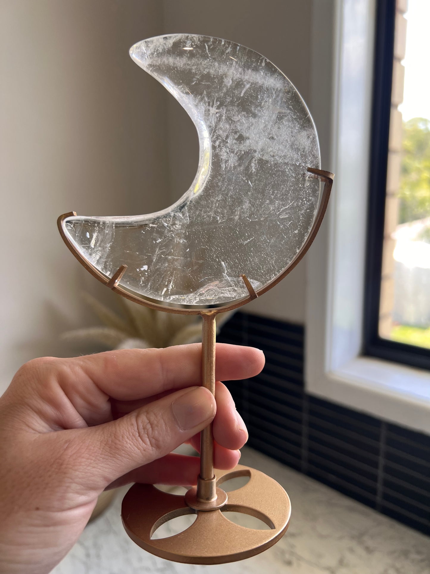 Clear quartz moon choose your own