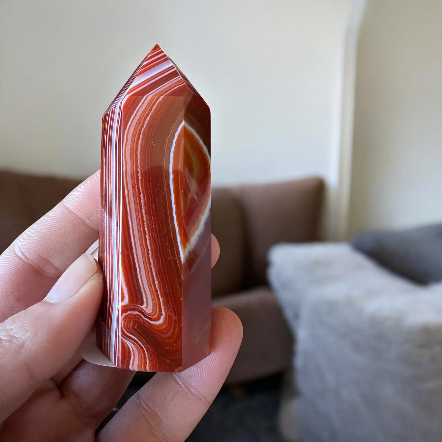 Banded carnelian tower Z