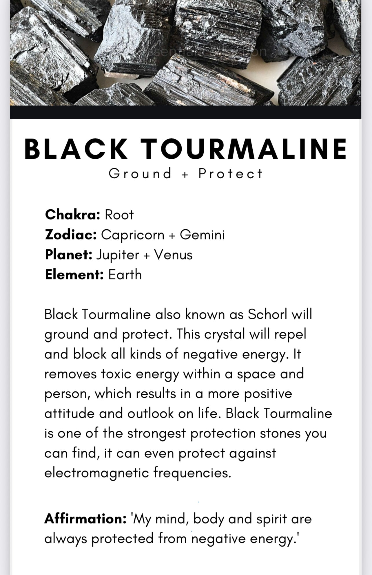 Black tourmaline