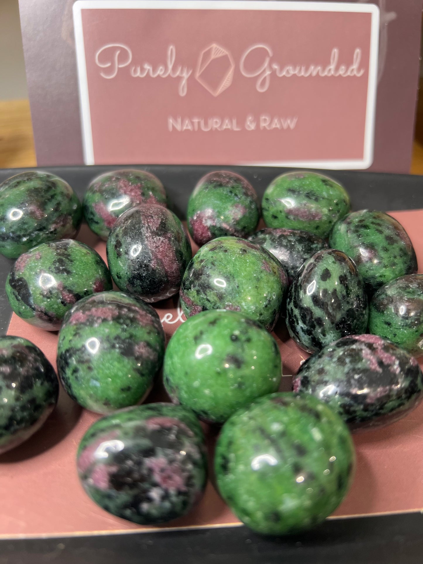 Ruby zoisite tumbles