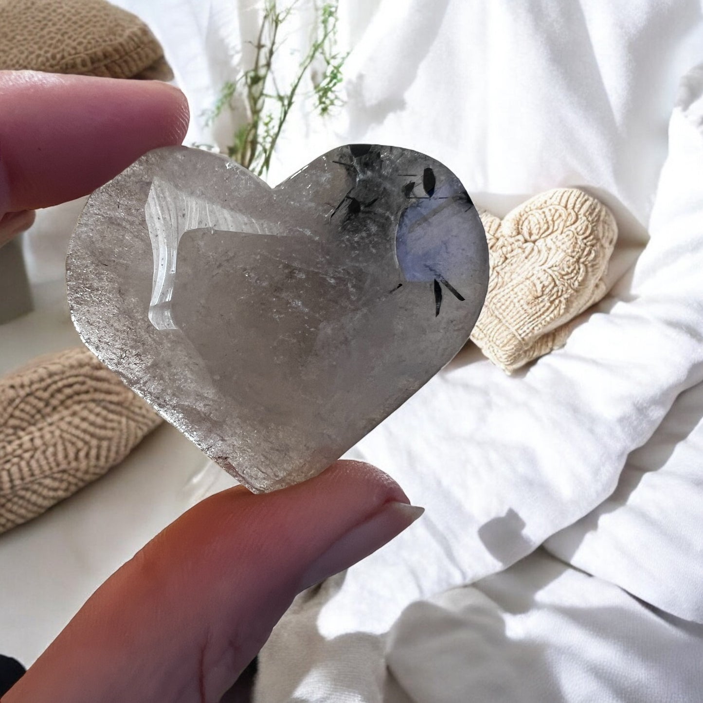 Tourmaline heart Smokey