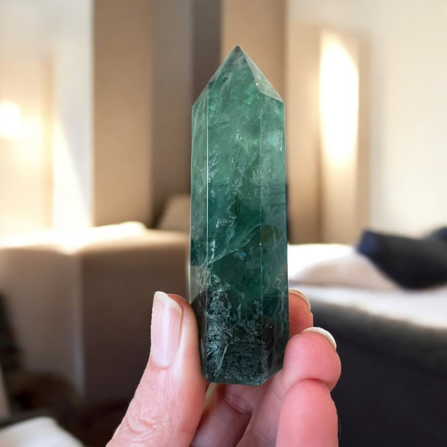 Fluorite tower high quality 9-11cm