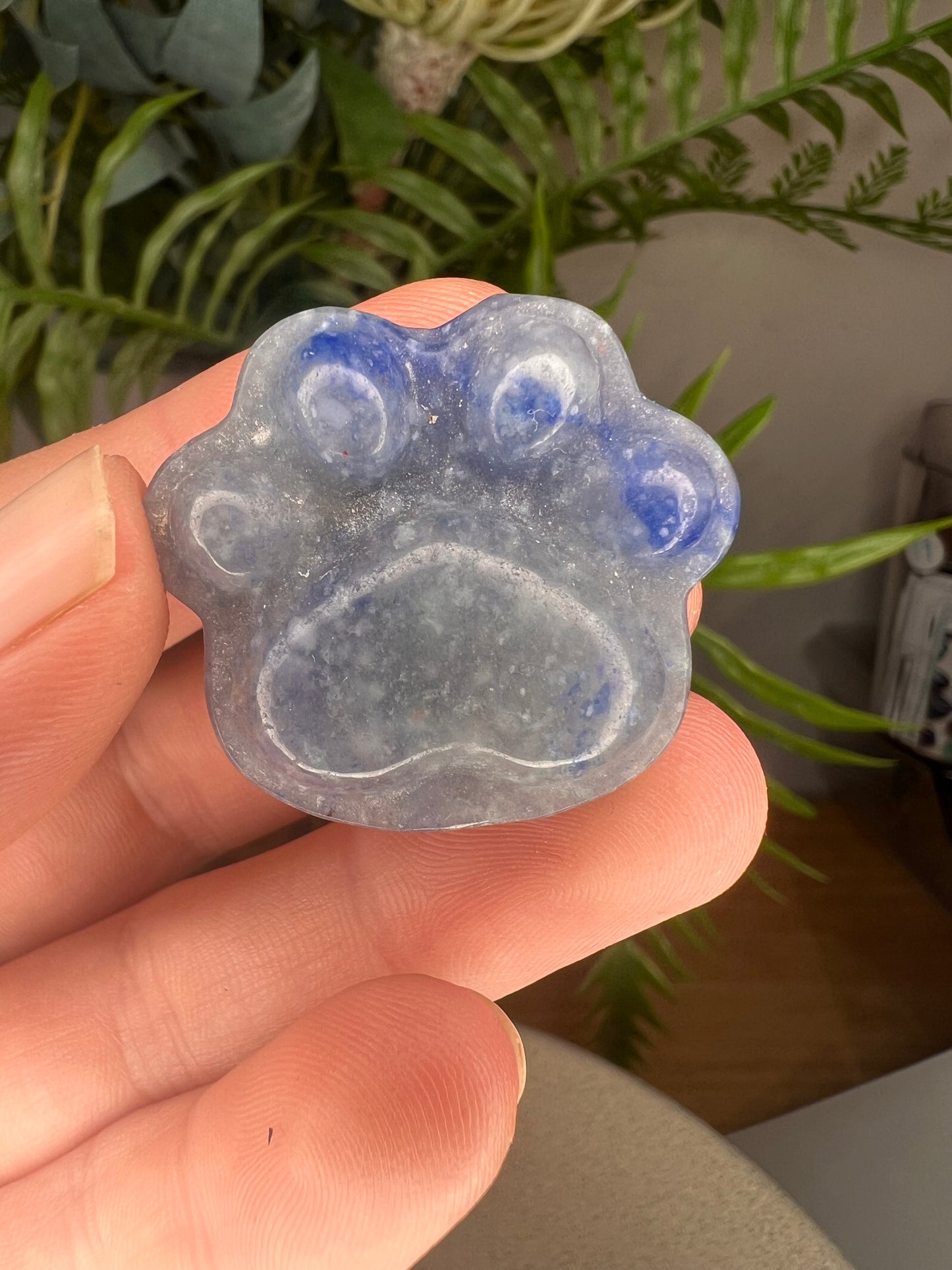 Blue adventurine cat paw