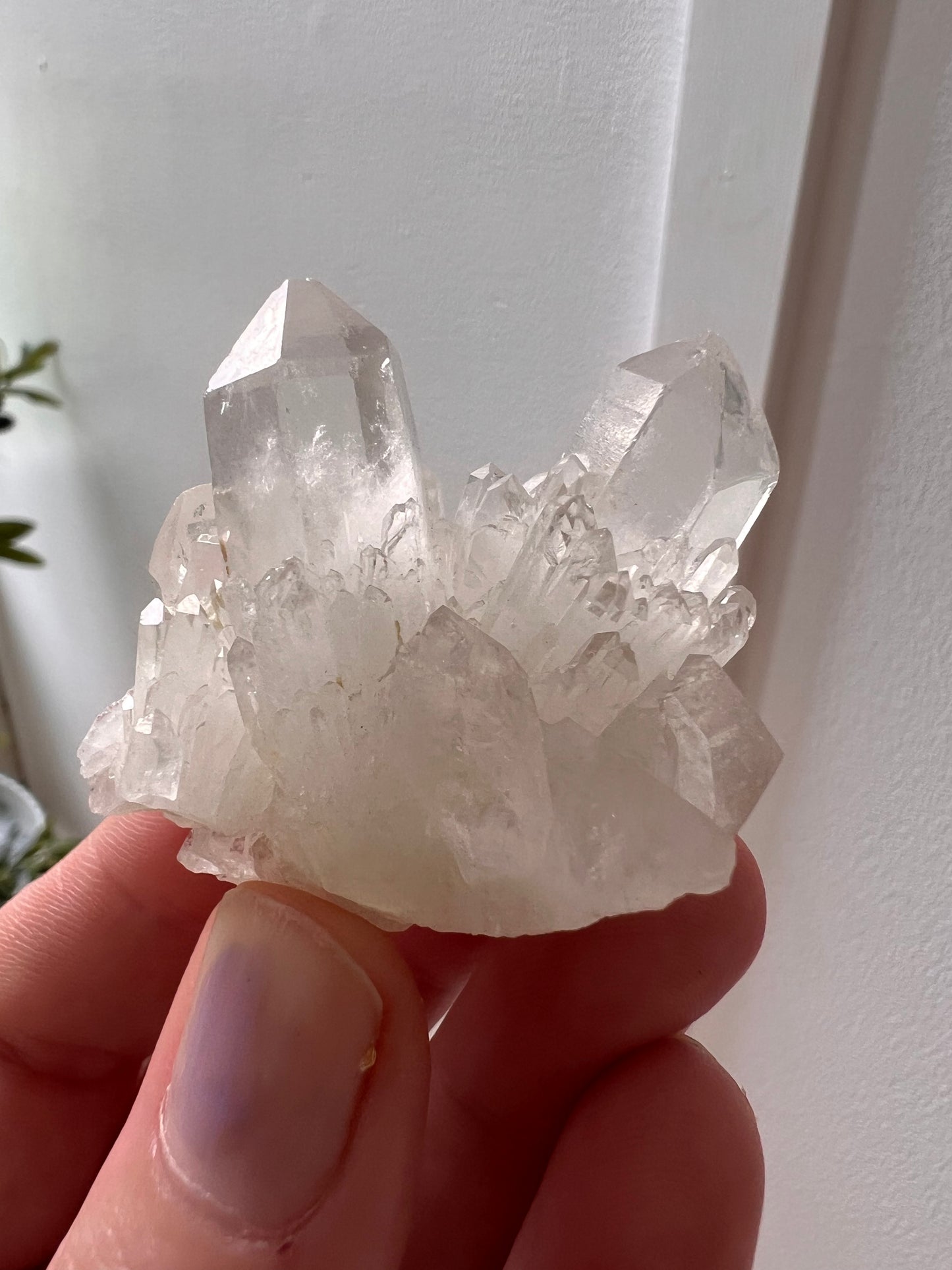 Clear quartz clusters from Brazil