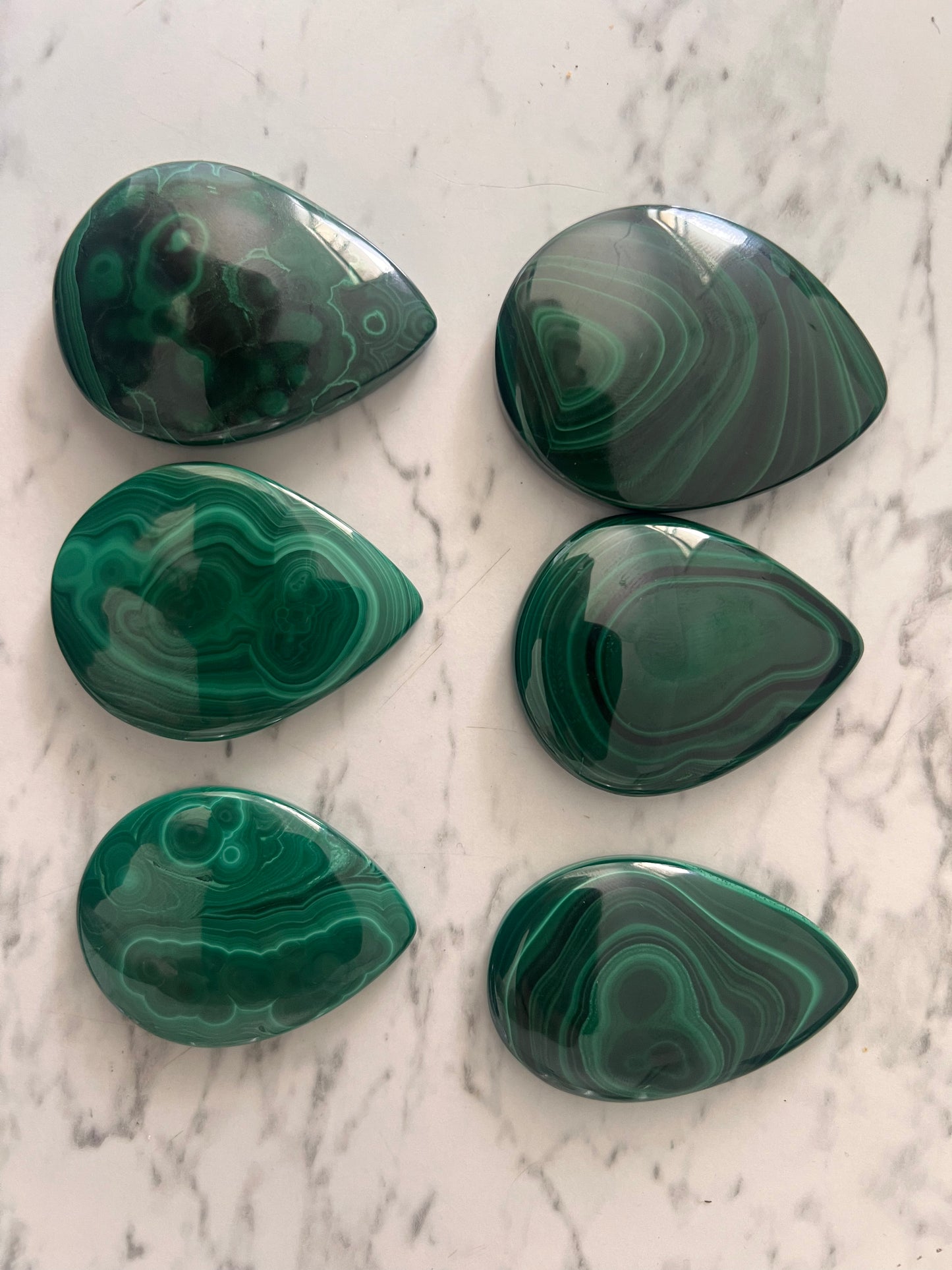 Malachite cab tear drop choose your own