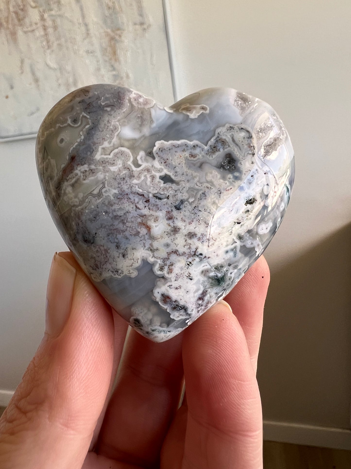 Moss agate hearts choose your own