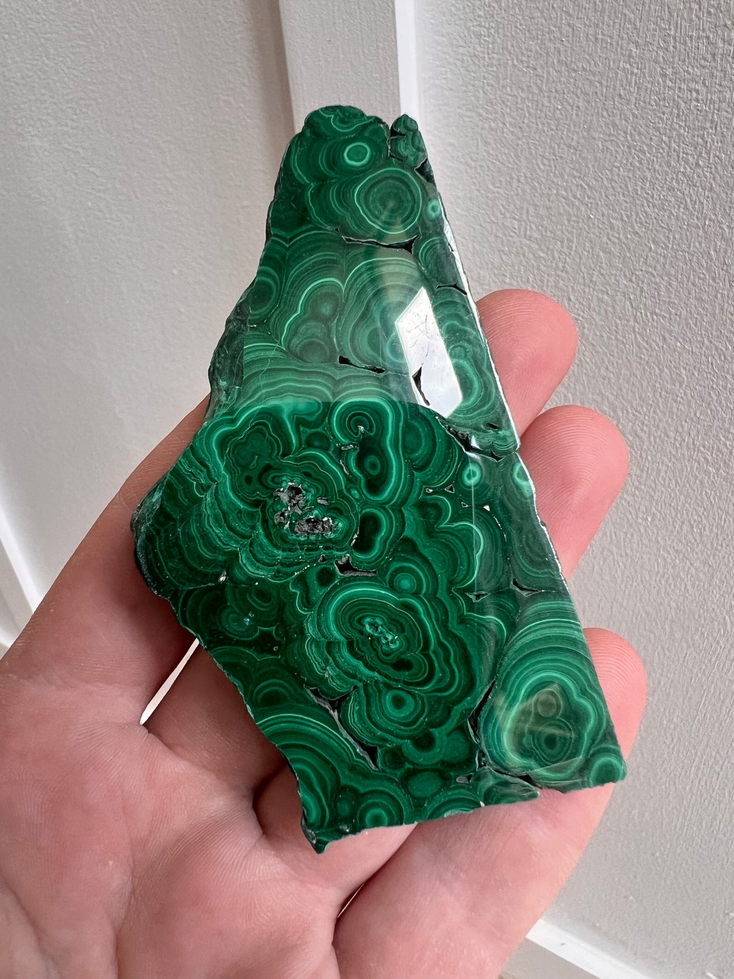 Malachite slab