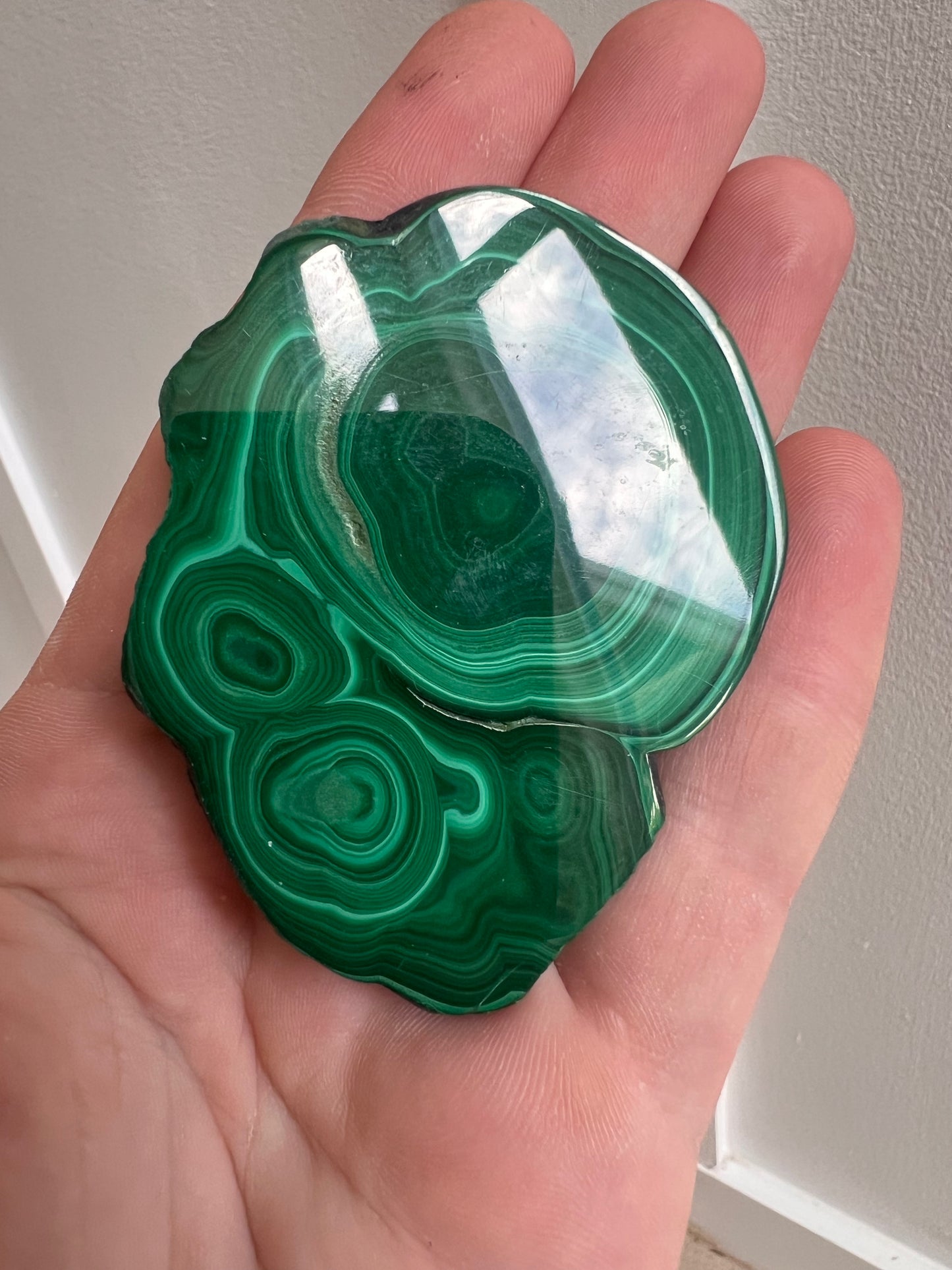 Malachite slab