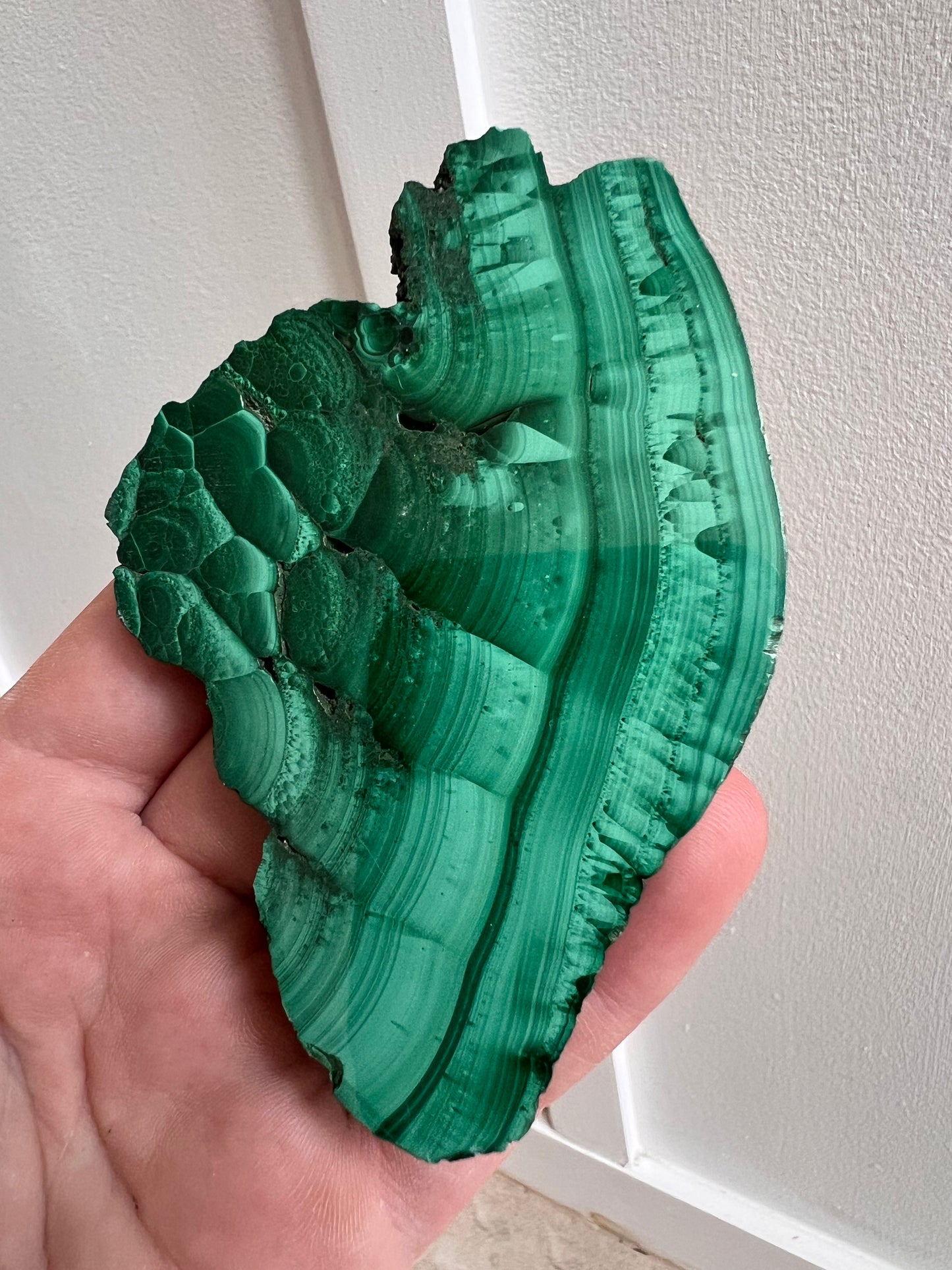 Malachite slab