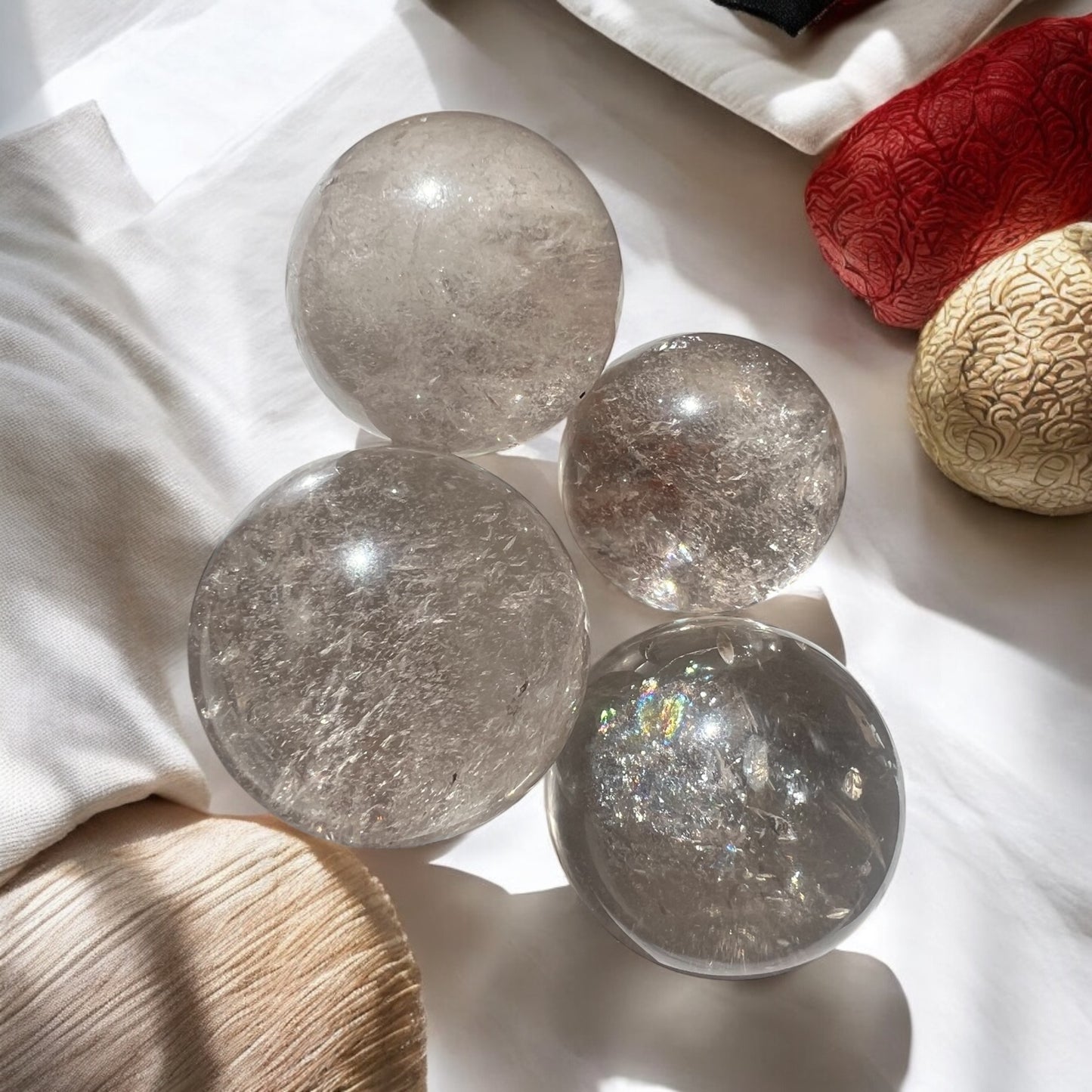 Smokey Quartz Spheres intuitively chosen