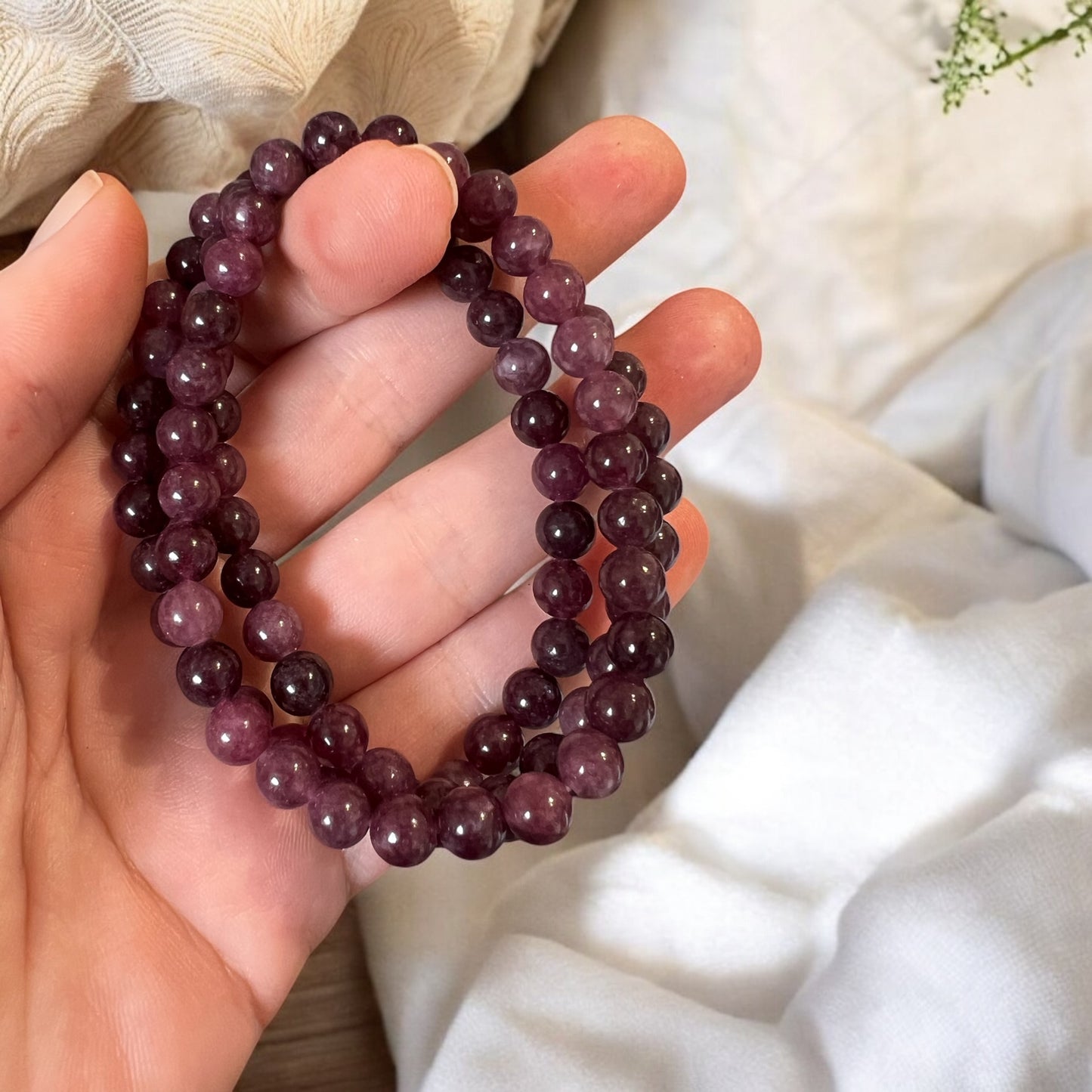 Garnet 6mm bracelet