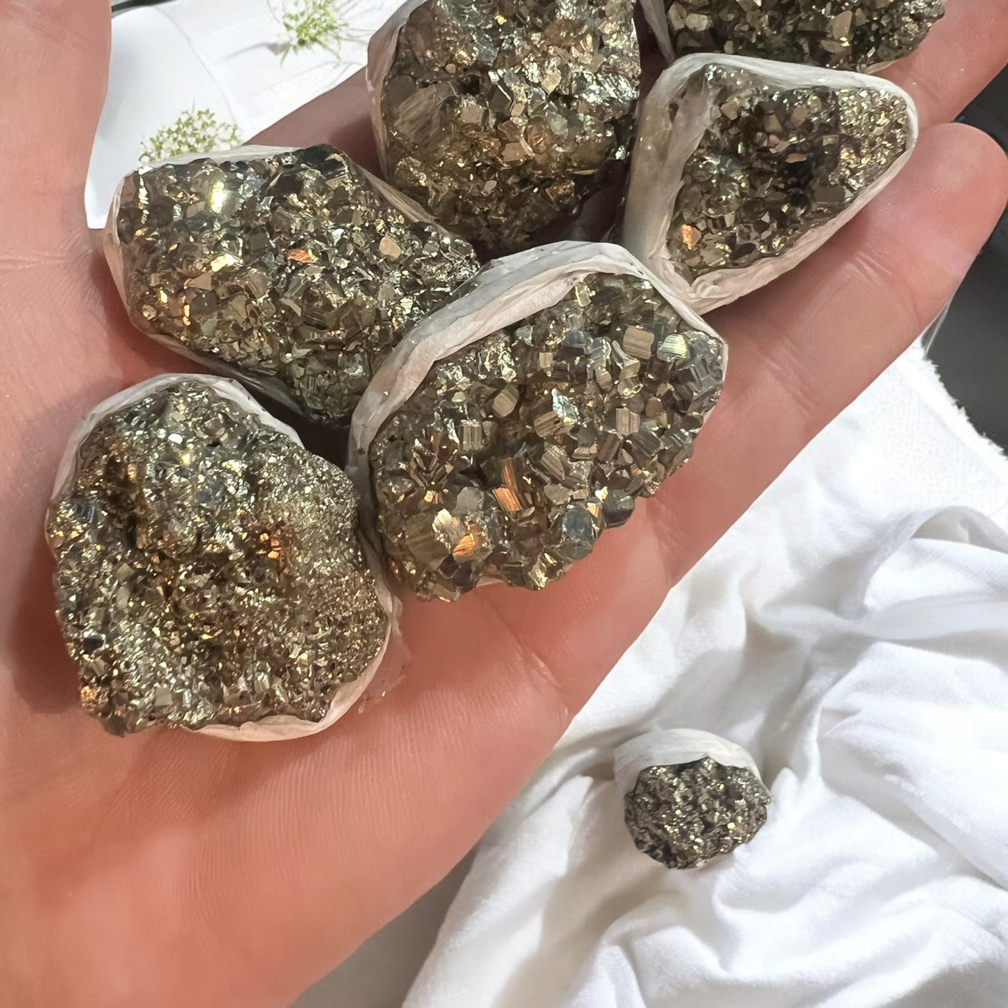 Pyrite cluster intuitively chosen