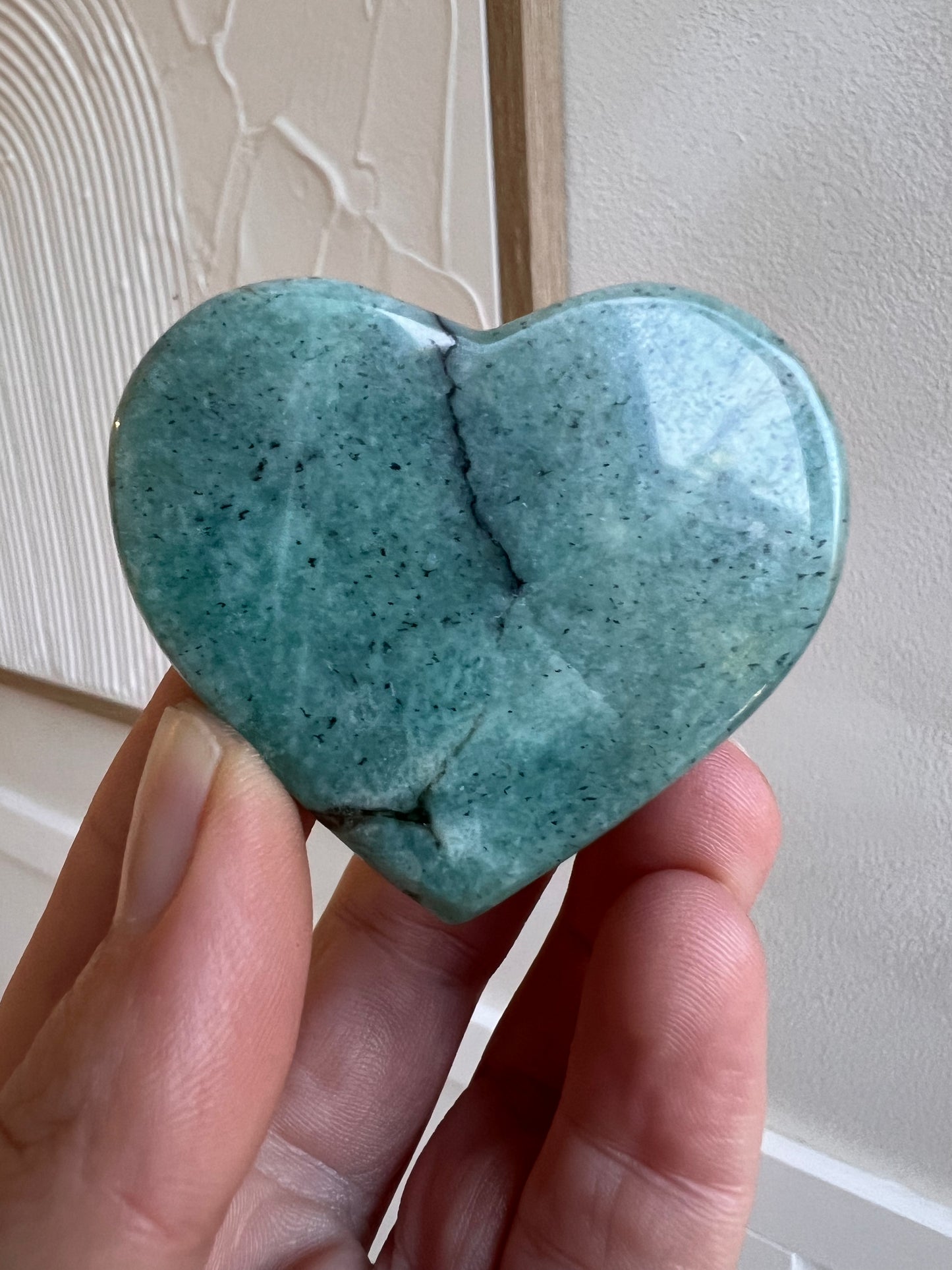 Amazonite heart Madagascar