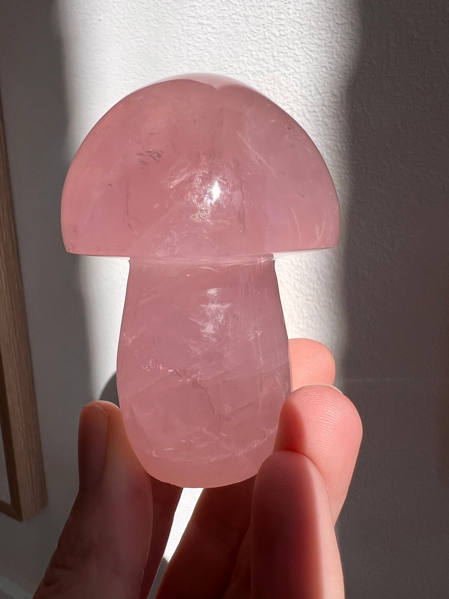 Madagascan rose quartz chunky gemmy mushrooms intuitively chosen