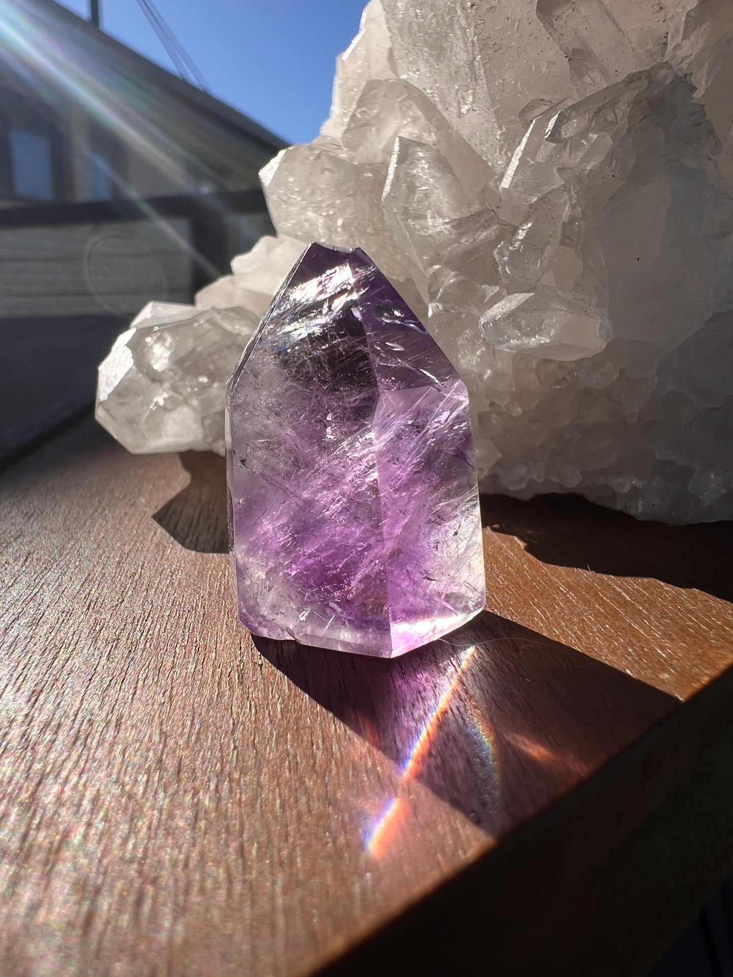 Mini Madagascar amethyst point