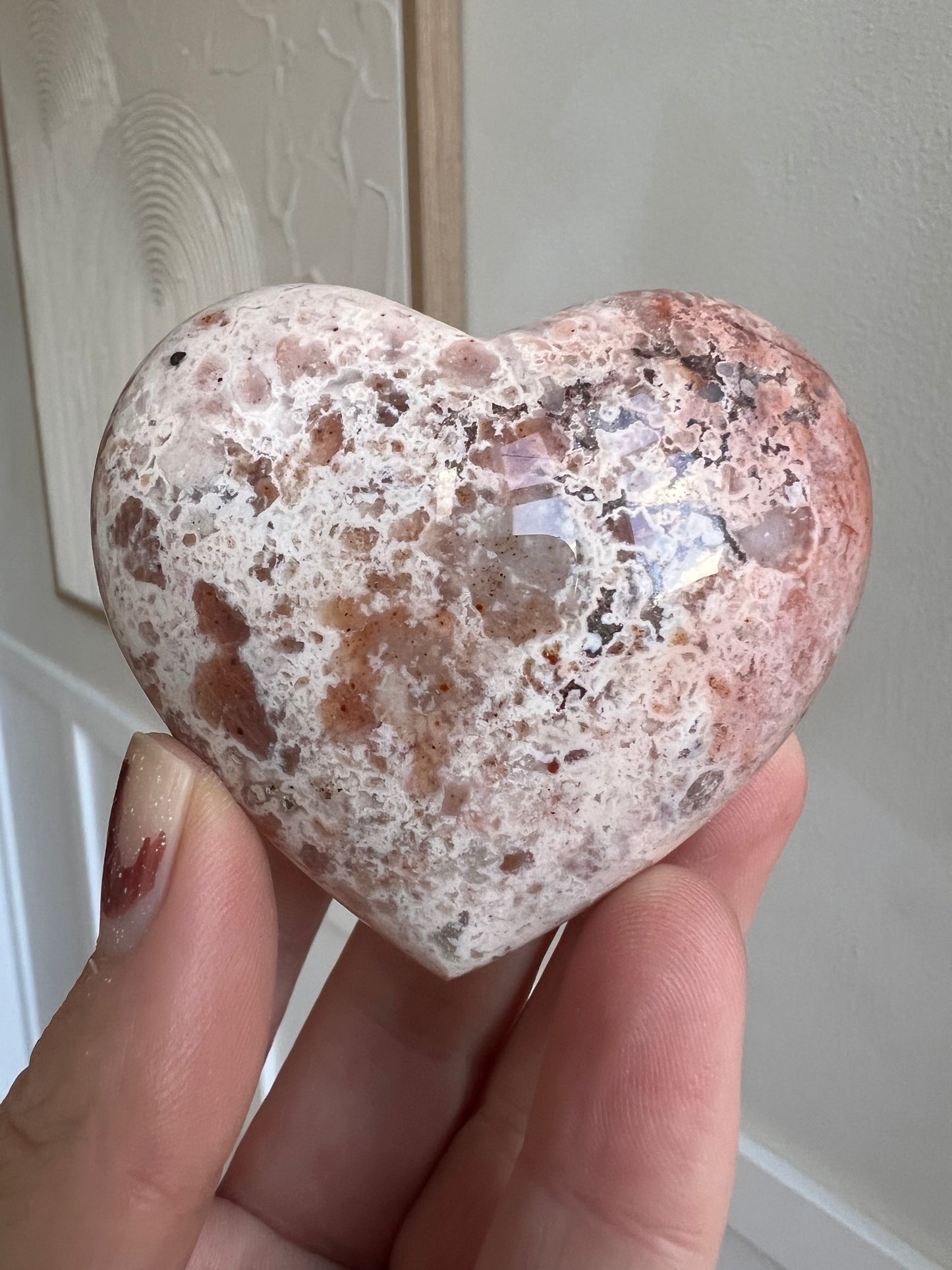 Pink plume crazy lace Indonesia heart