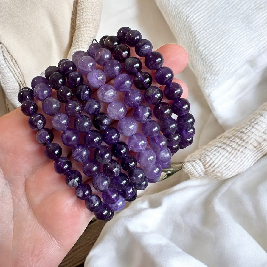 A Grade amethyst bracelets 8mm