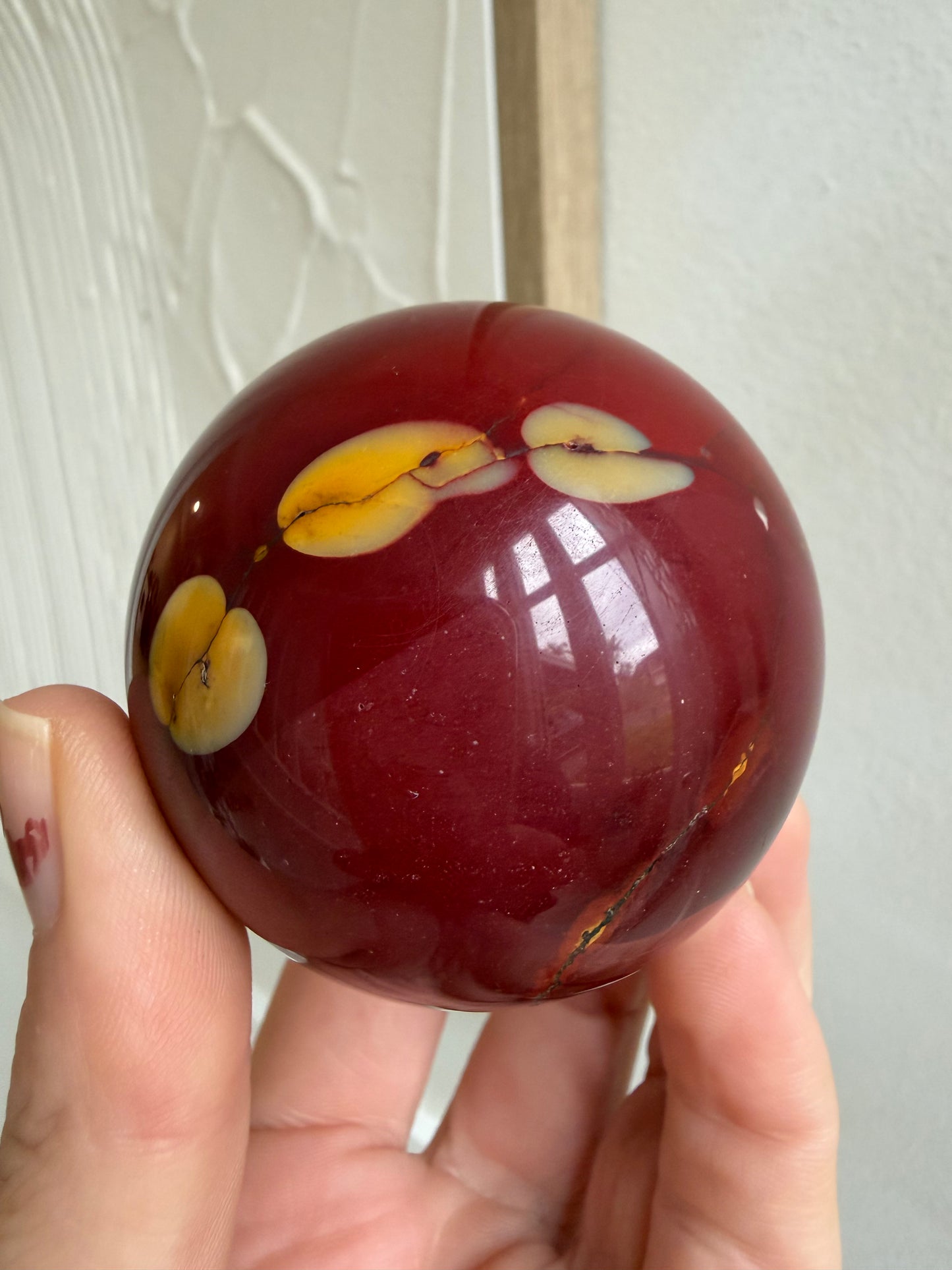 Red mookite sphere