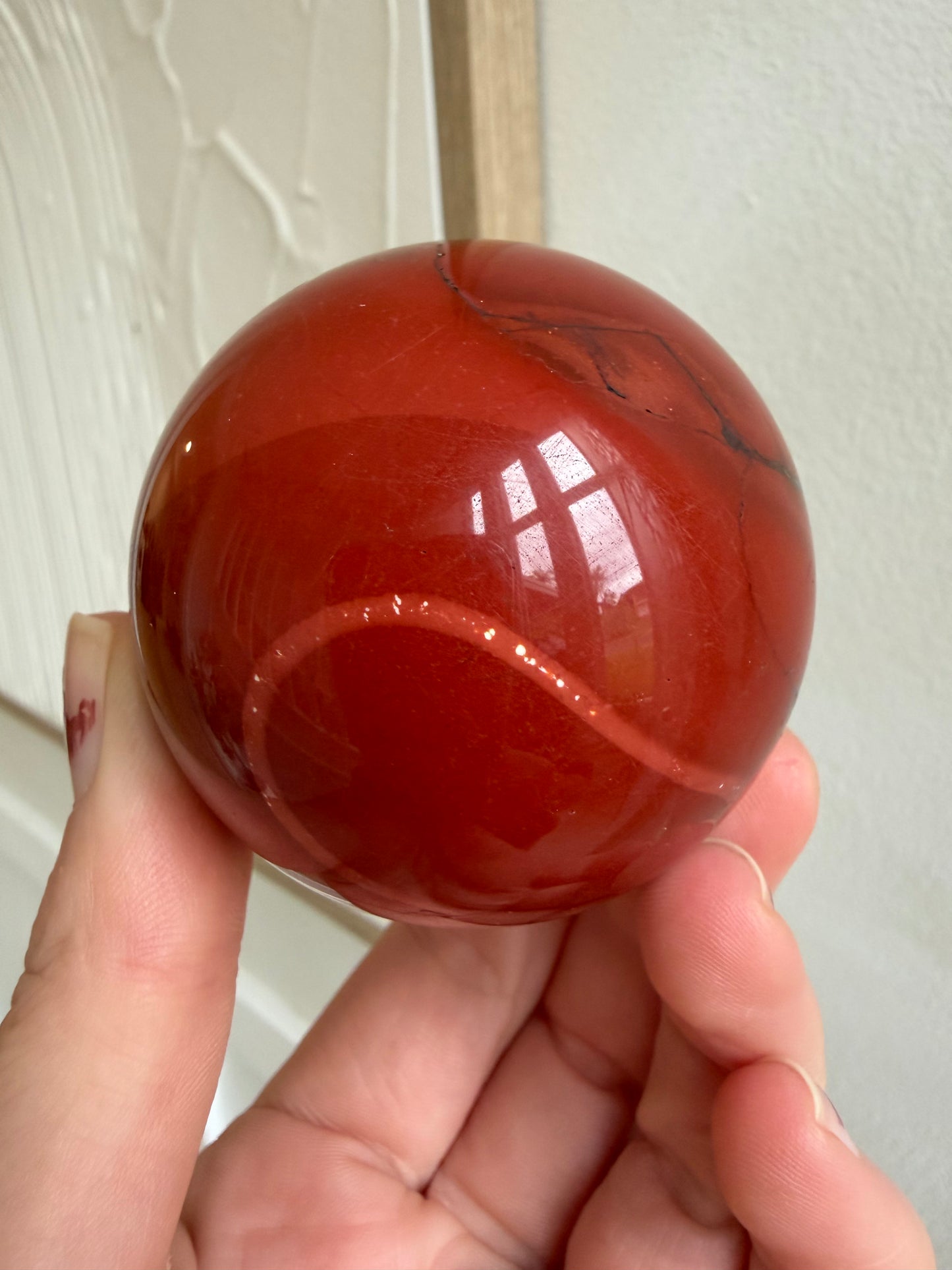Red mookite sphere