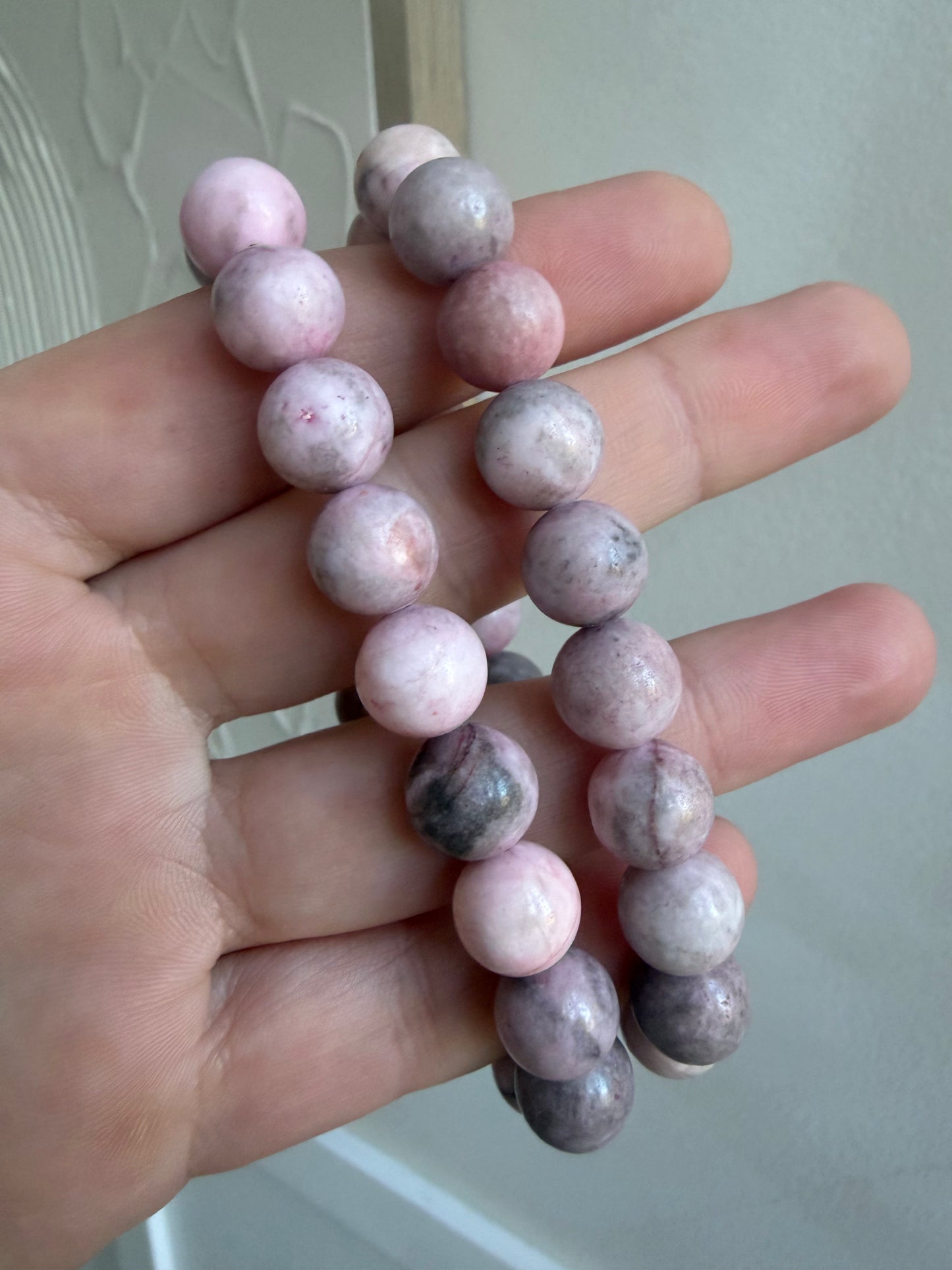 Pink opal 10mm bracelet