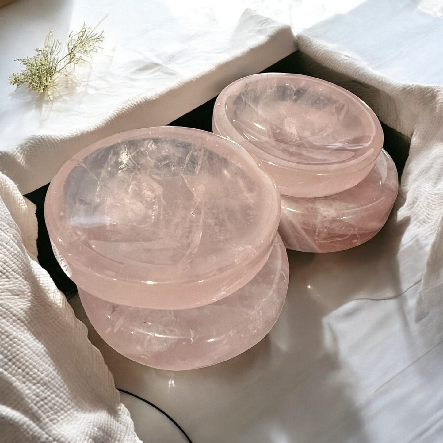 Rose Quartz bowl 6x6cm