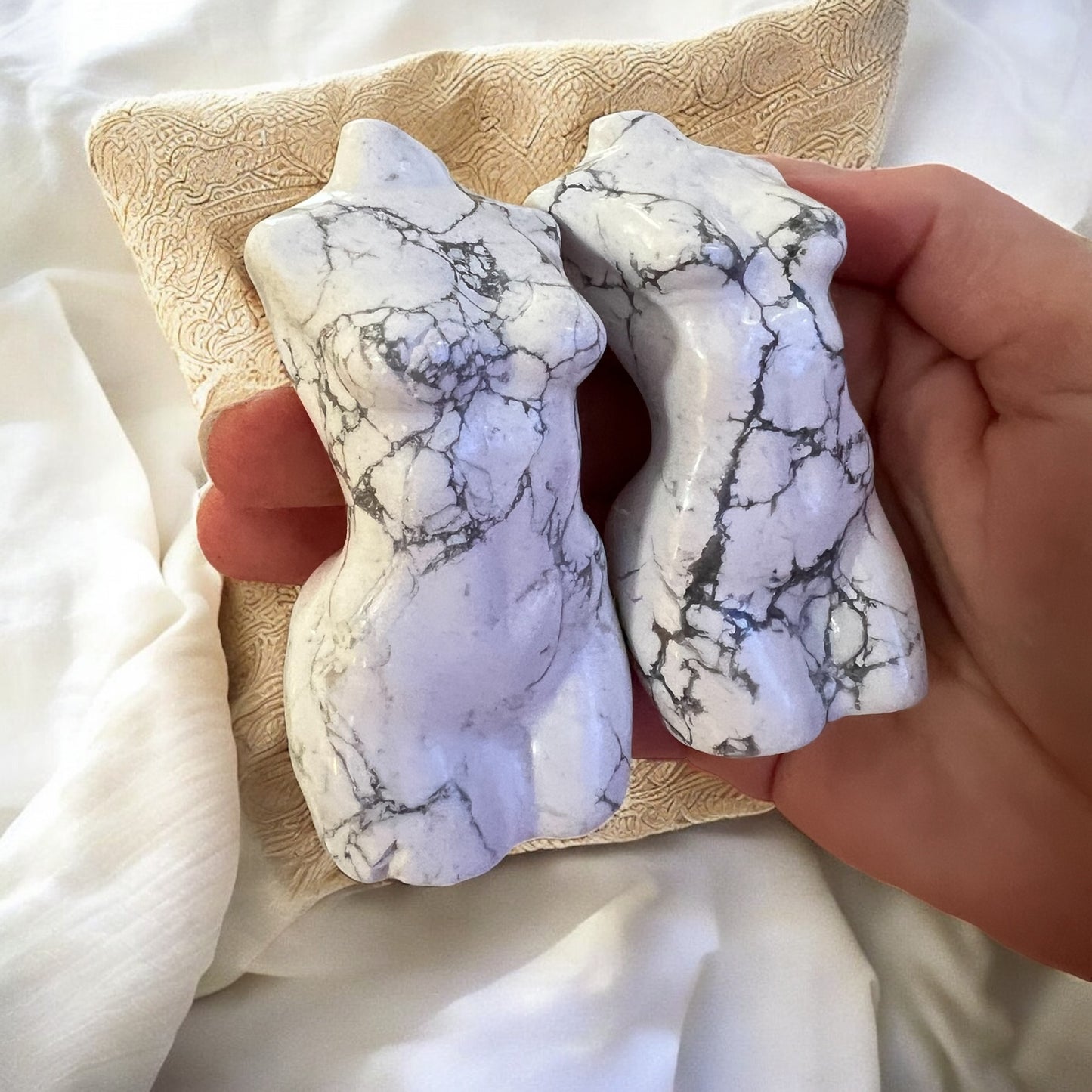 Howlite female goddess intuitively chosen