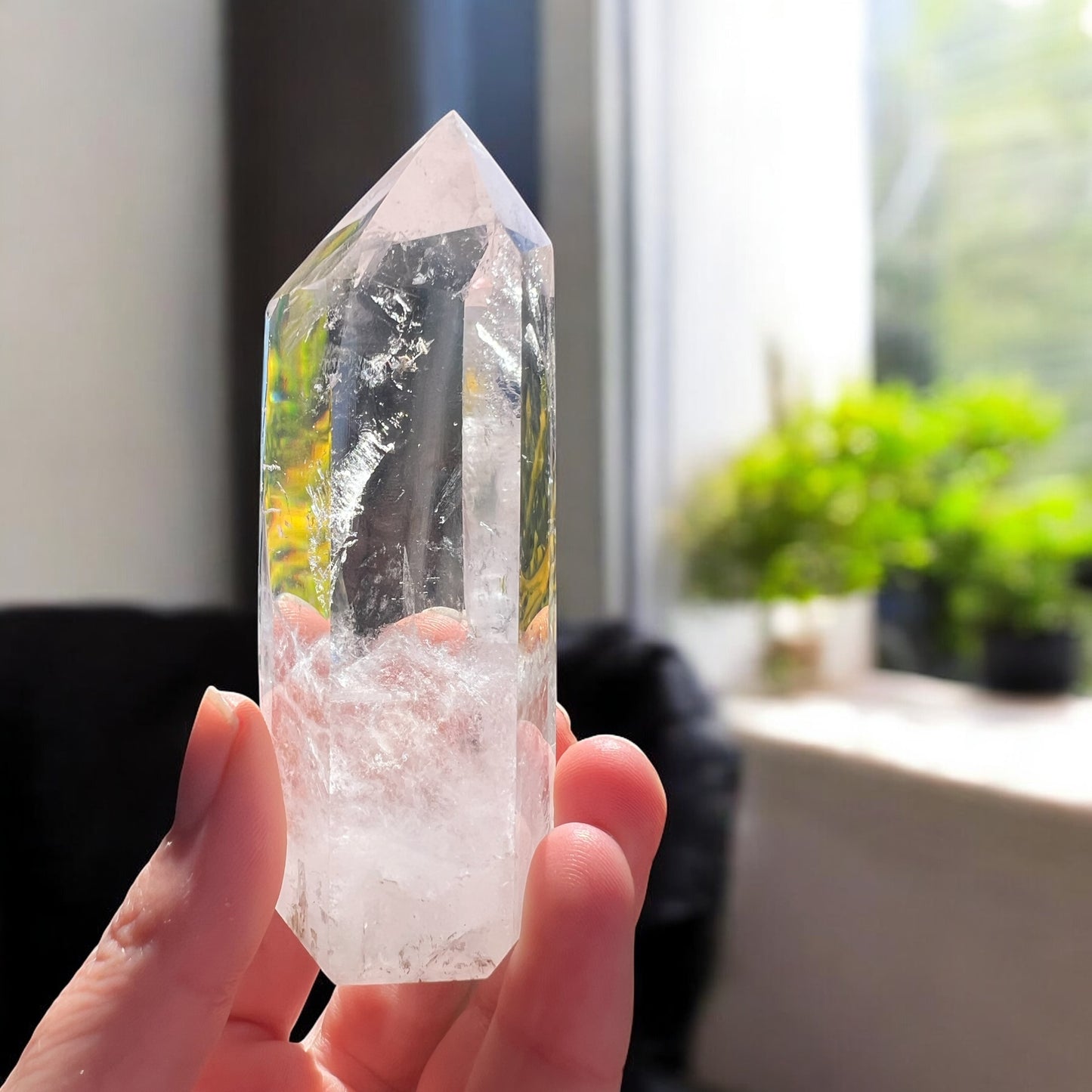 Clear quartz tower 13cm Chunky