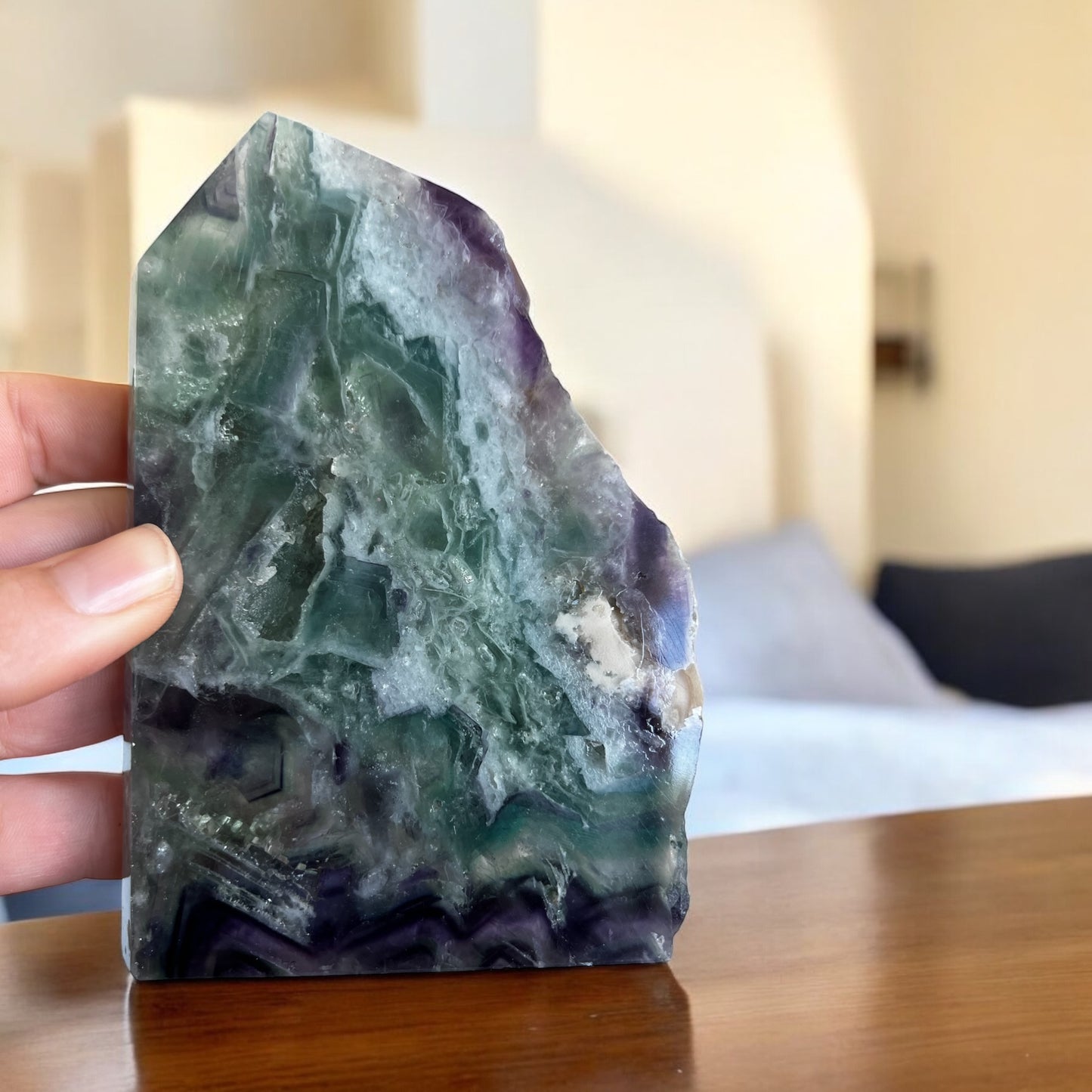 Fluorite slab 14cmH 9cmW