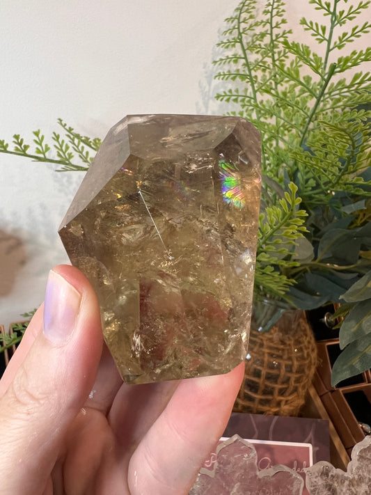Citrine Freeform's rainbows & inclusions