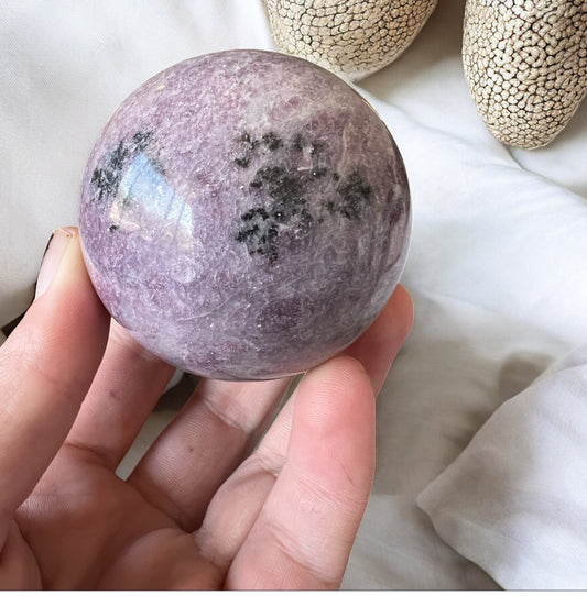 Lepidolite sphere