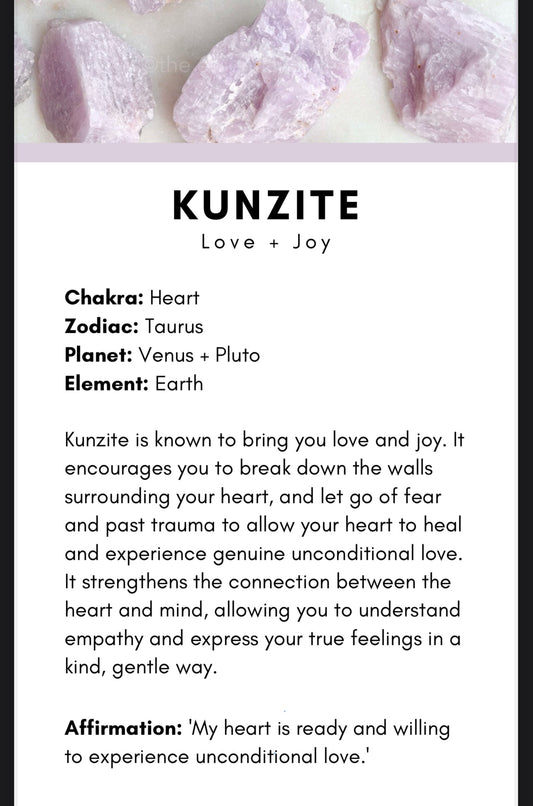 Kunzite (not for sale reference only)