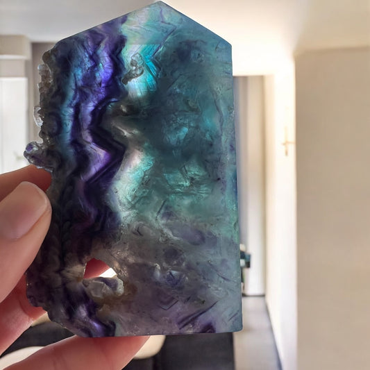 Fluorite slab 11cmH 7cmW