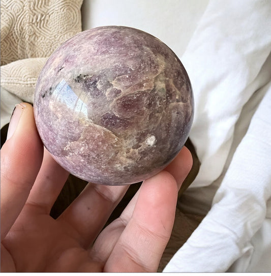 Lepidolite sphere