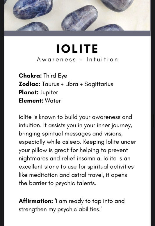 Iolite (not for sale reference only)