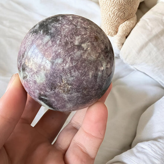 Lepidolite sphere