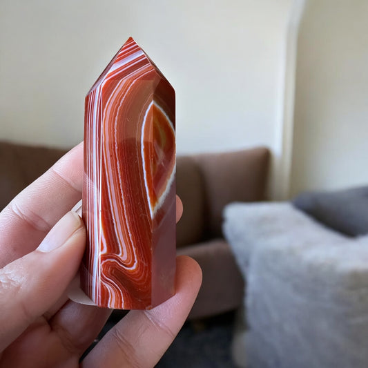 Banded carnelian tower Z
