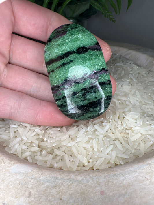 Ruby zoisite palm stones (choose your own)