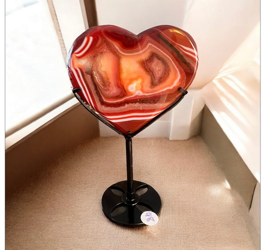 Carnelian heart 16cmH