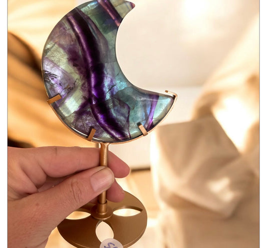 Banded fluorite moon