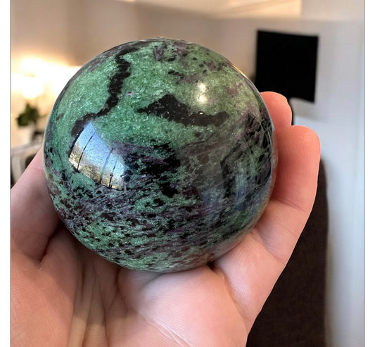 Ruby zoisite sphere