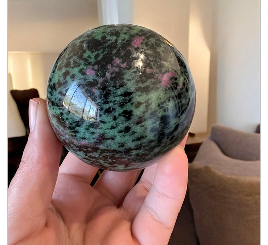 Ruby zoisite sphere