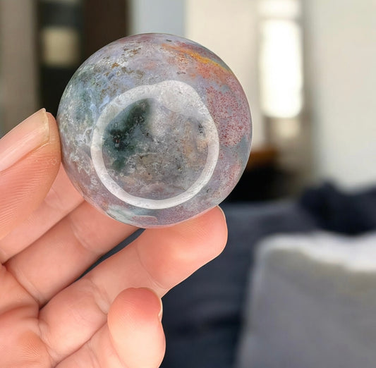 Ocean jasper sphere smaller
