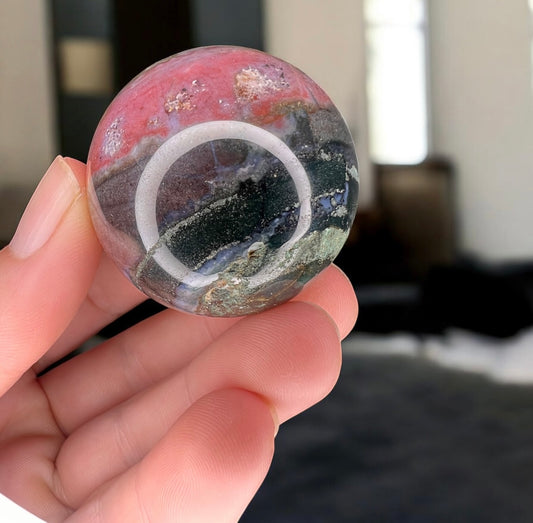 Ocean jasper sphere smaller
