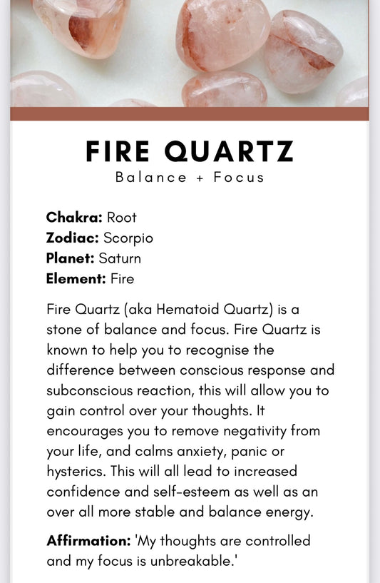 Fire quartz
