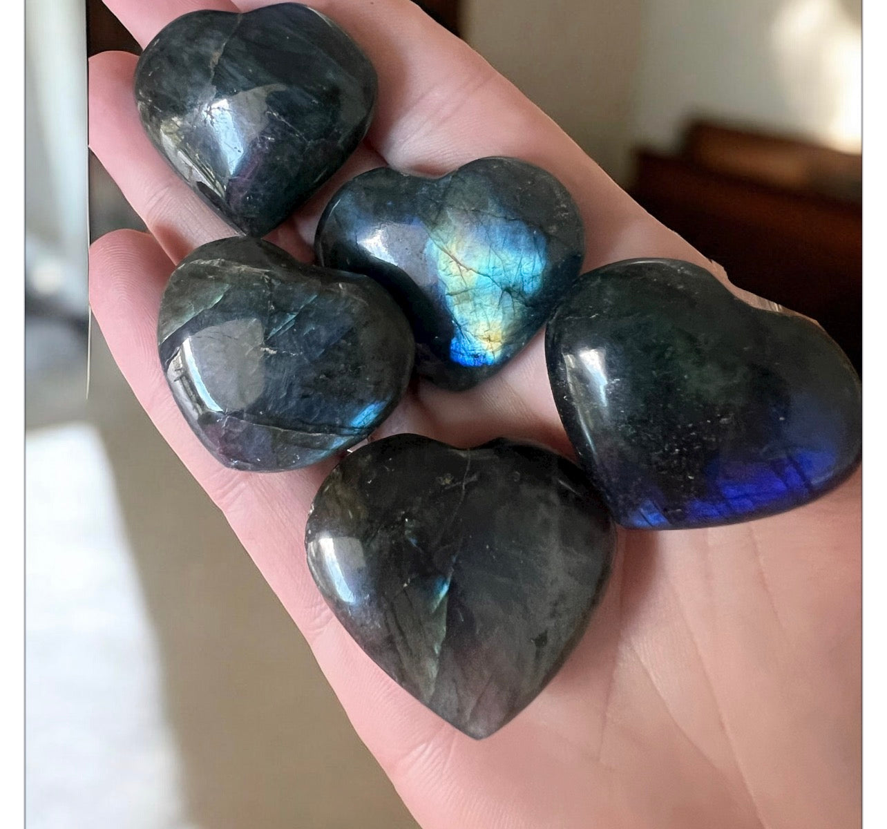 Flashy small lab hearts