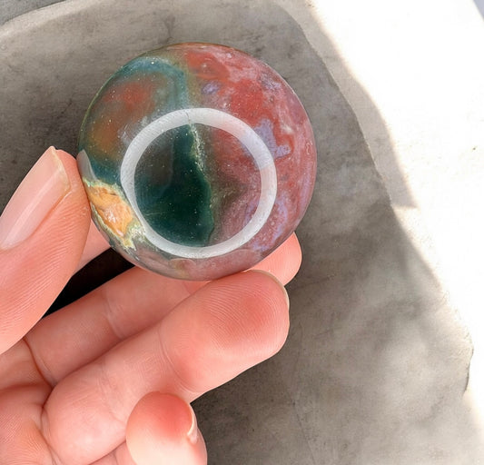Ocean jasper sphere smaller