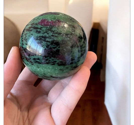 Ruby zoisite sphere