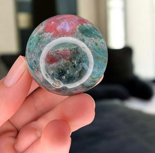 Ocean jasper sphere smaller