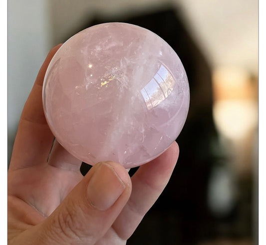 Rose quartz sphere