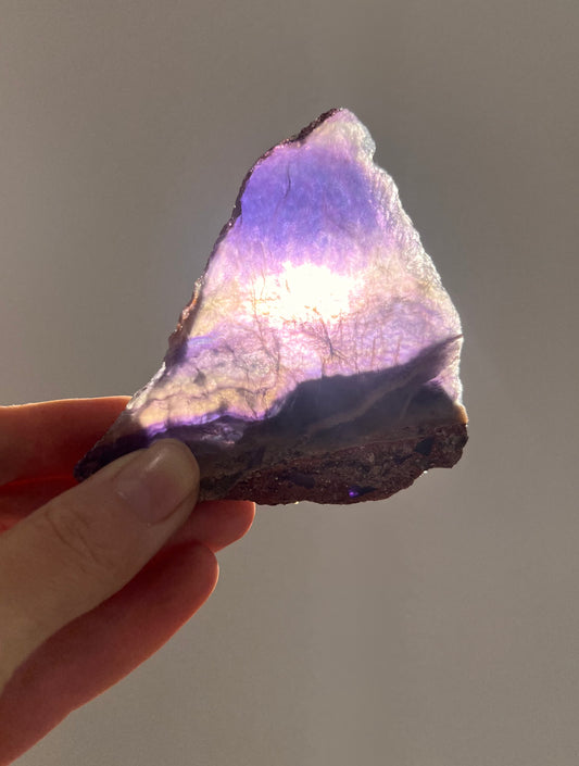 Raw fluorite slab 10x9cm